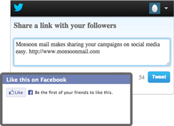 Share your campaigns on social media